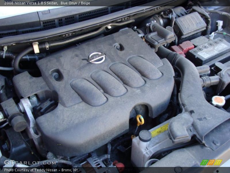 Blue Onyx / Beige 2008 Nissan Versa 1.8 S Sedan