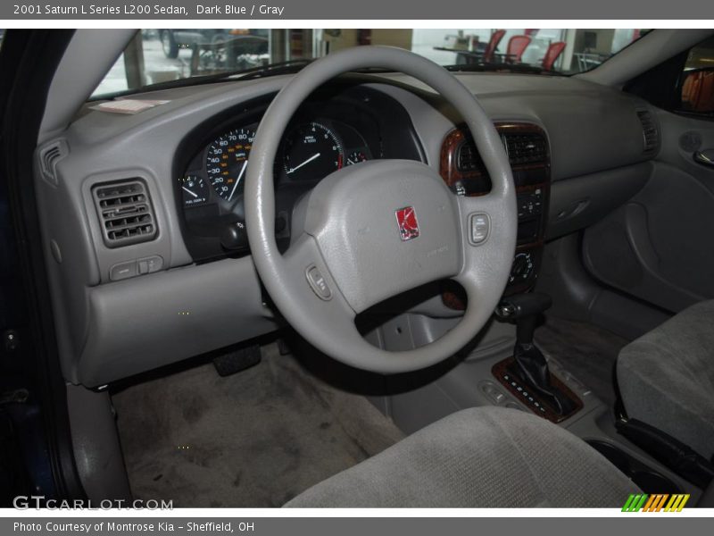 Dark Blue / Gray 2001 Saturn L Series L200 Sedan