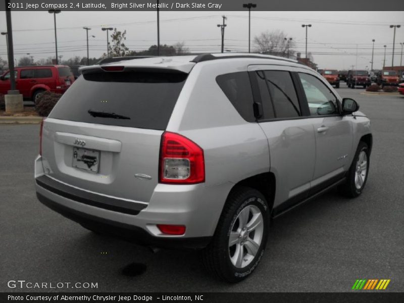 Bright Silver Metallic / Dark Slate Gray 2011 Jeep Compass 2.4 Latitude