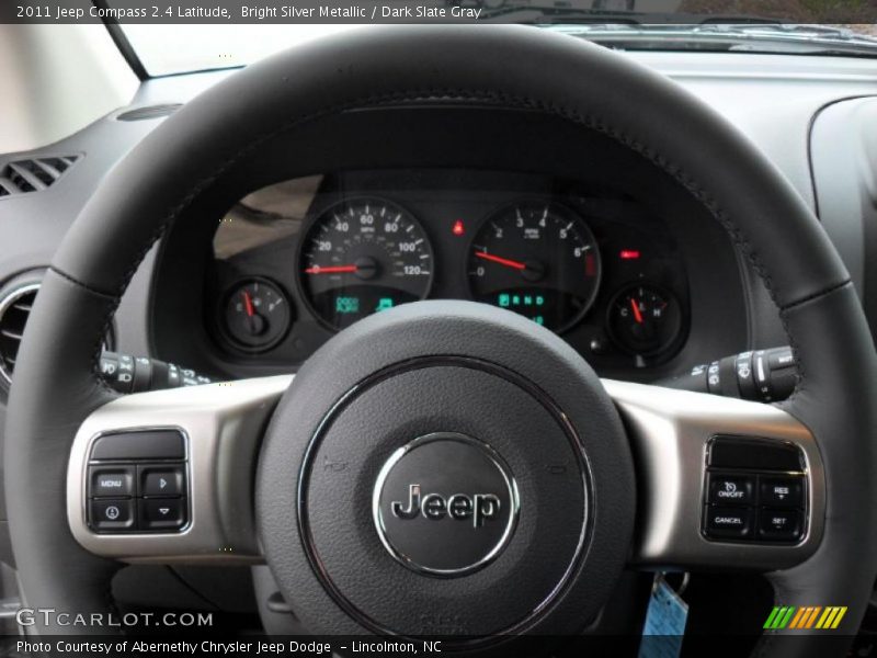 Bright Silver Metallic / Dark Slate Gray 2011 Jeep Compass 2.4 Latitude