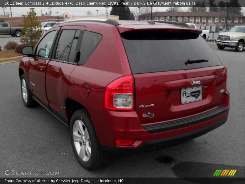 Deep Cherry Red Crystal Pearl / Dark Slate Gray/Light Pebble Beige 2011 Jeep Compass 2.4 Latitude 4x4