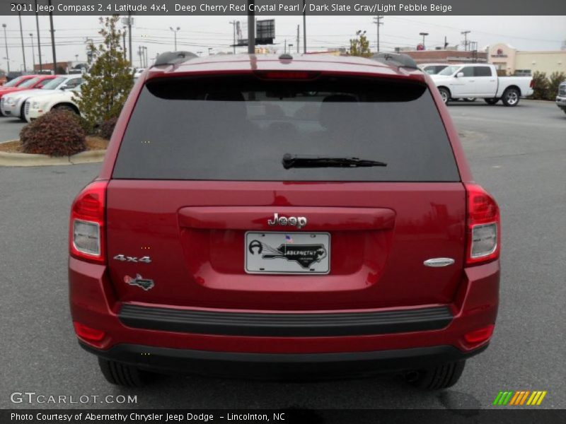Deep Cherry Red Crystal Pearl / Dark Slate Gray/Light Pebble Beige 2011 Jeep Compass 2.4 Latitude 4x4