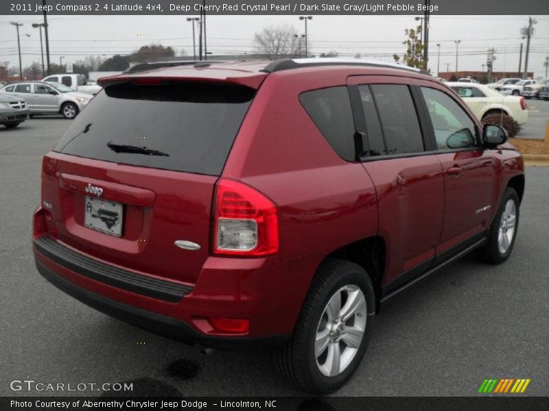 Deep Cherry Red Crystal Pearl / Dark Slate Gray/Light Pebble Beige 2011 Jeep Compass 2.4 Latitude 4x4