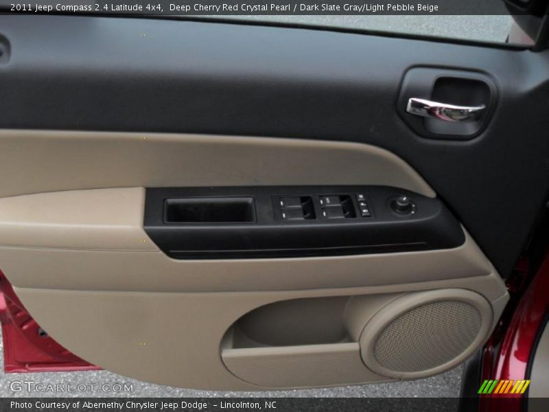 Deep Cherry Red Crystal Pearl / Dark Slate Gray/Light Pebble Beige 2011 Jeep Compass 2.4 Latitude 4x4