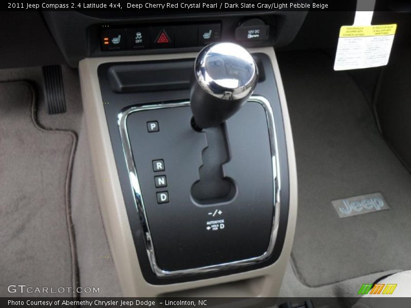  2011 Compass 2.4 Latitude 4x4 CVT Automatic Shifter