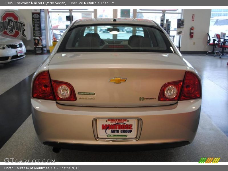 Silver Ice Metallic / Titanium 2009 Chevrolet Malibu Hybrid Sedan