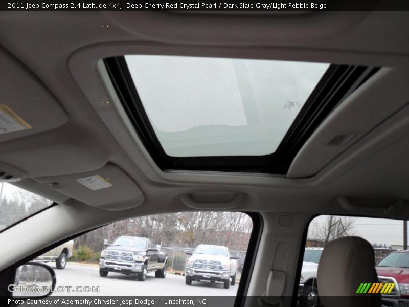 Deep Cherry Red Crystal Pearl / Dark Slate Gray/Light Pebble Beige 2011 Jeep Compass 2.4 Latitude 4x4