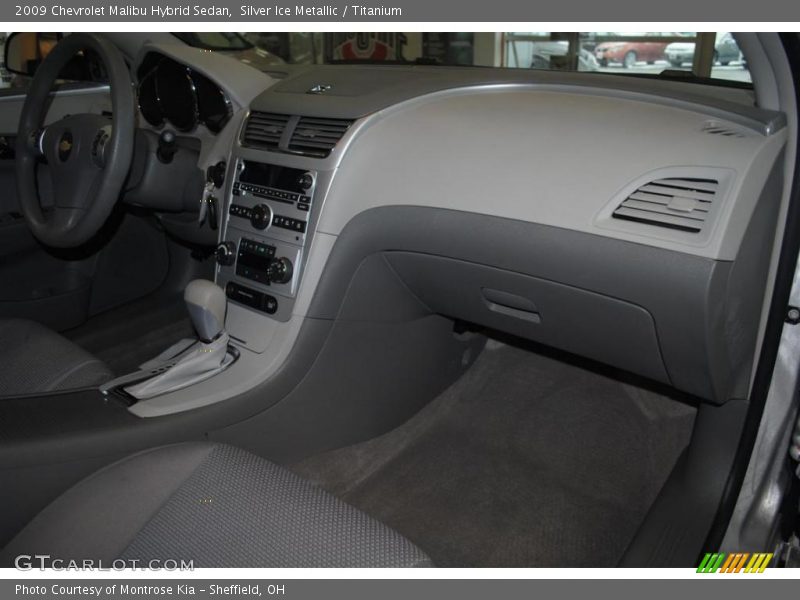 Silver Ice Metallic / Titanium 2009 Chevrolet Malibu Hybrid Sedan