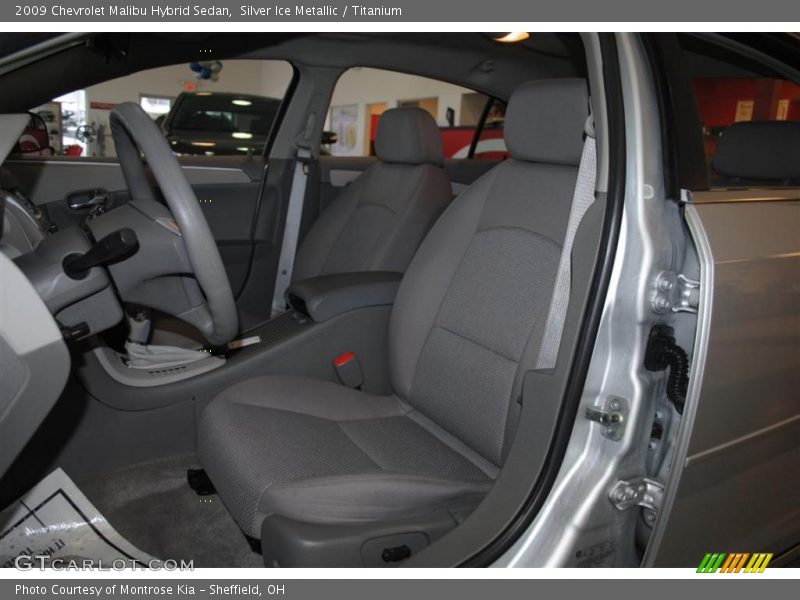 Silver Ice Metallic / Titanium 2009 Chevrolet Malibu Hybrid Sedan
