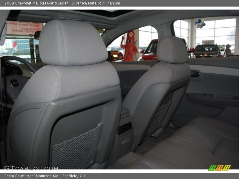 Silver Ice Metallic / Titanium 2009 Chevrolet Malibu Hybrid Sedan
