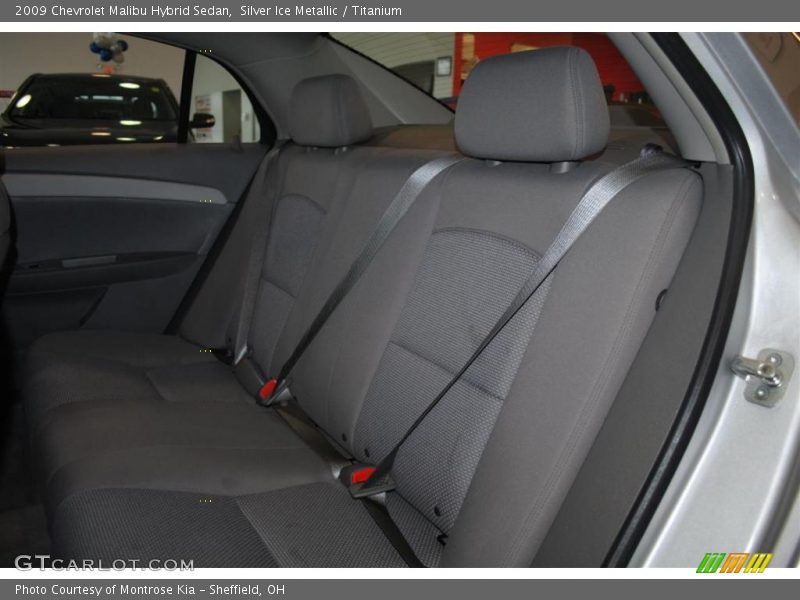 Silver Ice Metallic / Titanium 2009 Chevrolet Malibu Hybrid Sedan