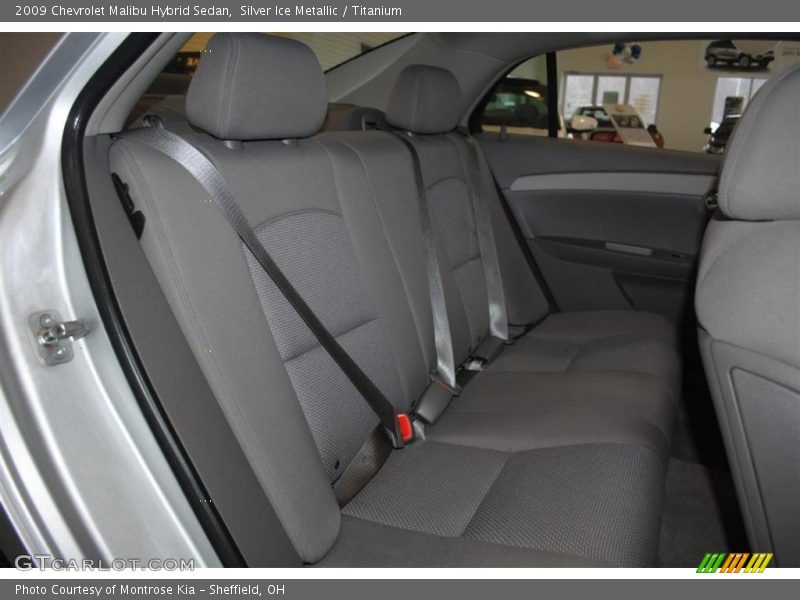 Silver Ice Metallic / Titanium 2009 Chevrolet Malibu Hybrid Sedan