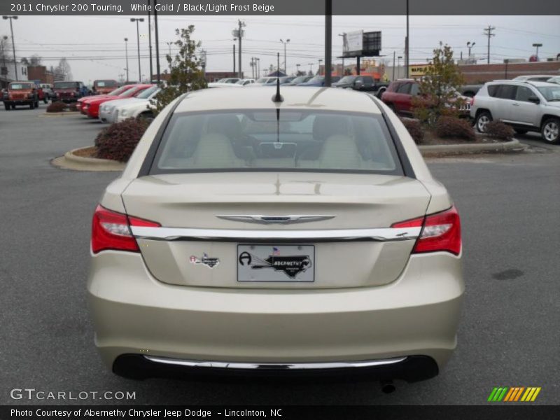 White Gold / Black/Light Frost Beige 2011 Chrysler 200 Touring