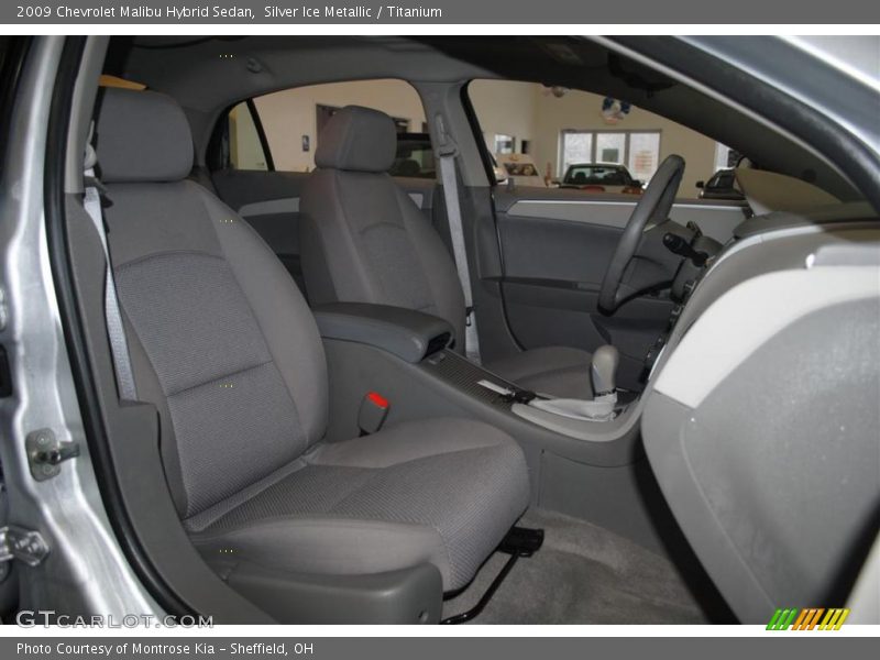 Silver Ice Metallic / Titanium 2009 Chevrolet Malibu Hybrid Sedan