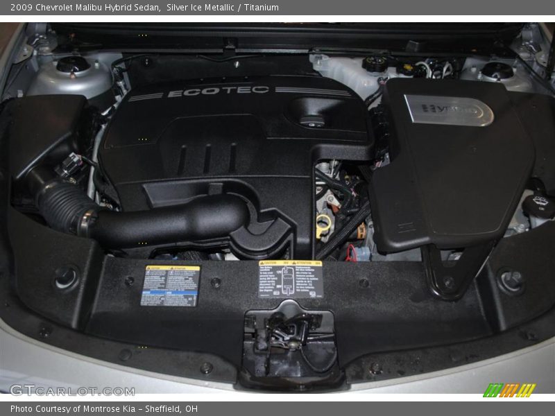 Silver Ice Metallic / Titanium 2009 Chevrolet Malibu Hybrid Sedan