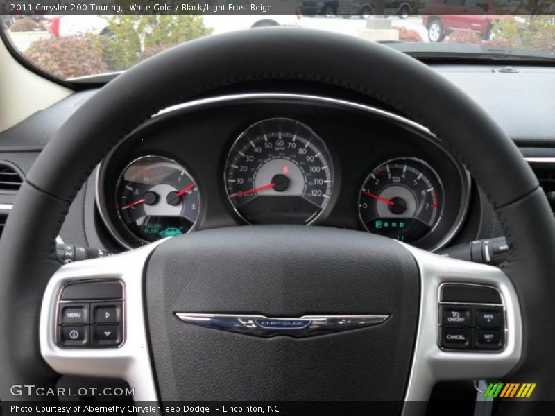 White Gold / Black/Light Frost Beige 2011 Chrysler 200 Touring