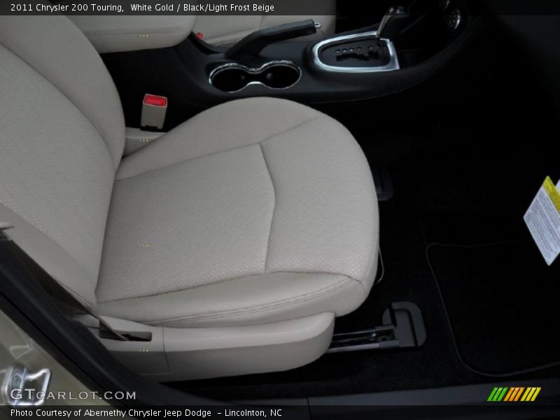 White Gold / Black/Light Frost Beige 2011 Chrysler 200 Touring