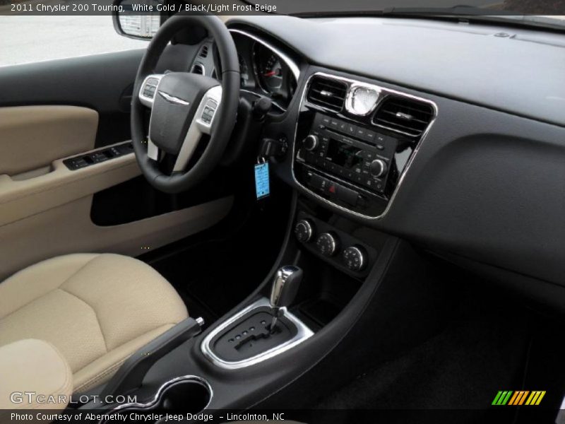 White Gold / Black/Light Frost Beige 2011 Chrysler 200 Touring