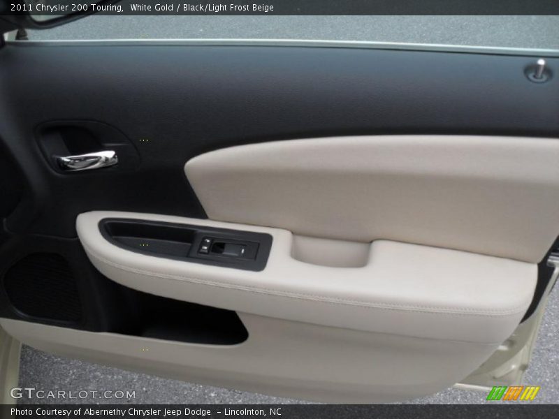 White Gold / Black/Light Frost Beige 2011 Chrysler 200 Touring