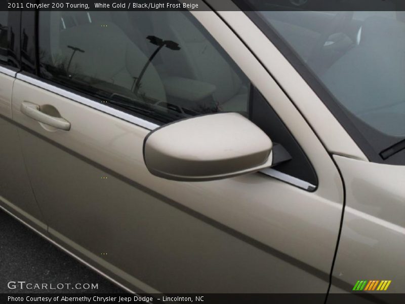 White Gold / Black/Light Frost Beige 2011 Chrysler 200 Touring