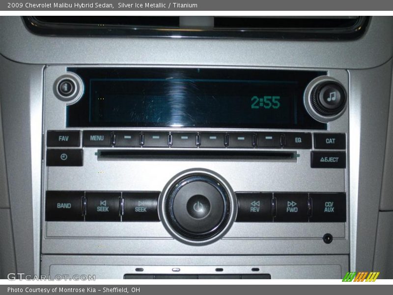 Silver Ice Metallic / Titanium 2009 Chevrolet Malibu Hybrid Sedan