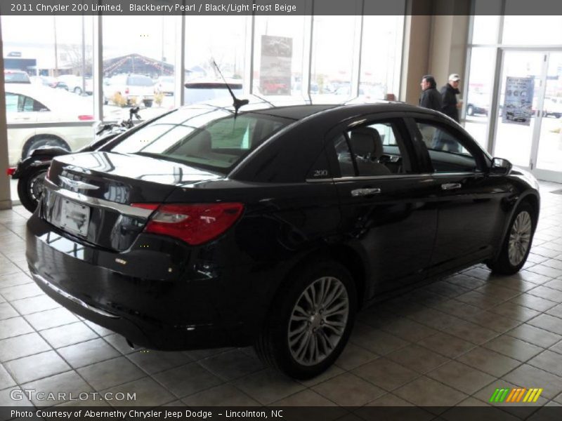 Blackberry Pearl / Black/Light Frost Beige 2011 Chrysler 200 Limited