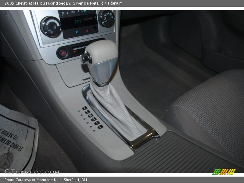 Silver Ice Metallic / Titanium 2009 Chevrolet Malibu Hybrid Sedan