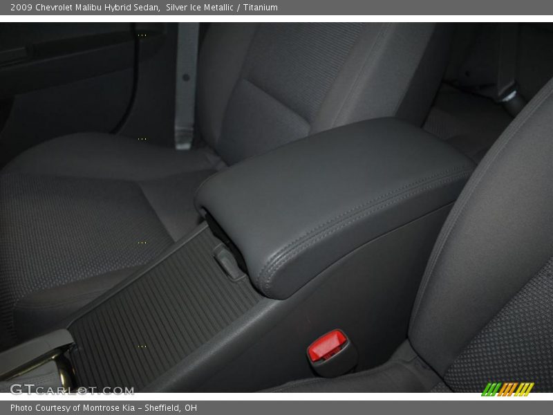 Silver Ice Metallic / Titanium 2009 Chevrolet Malibu Hybrid Sedan