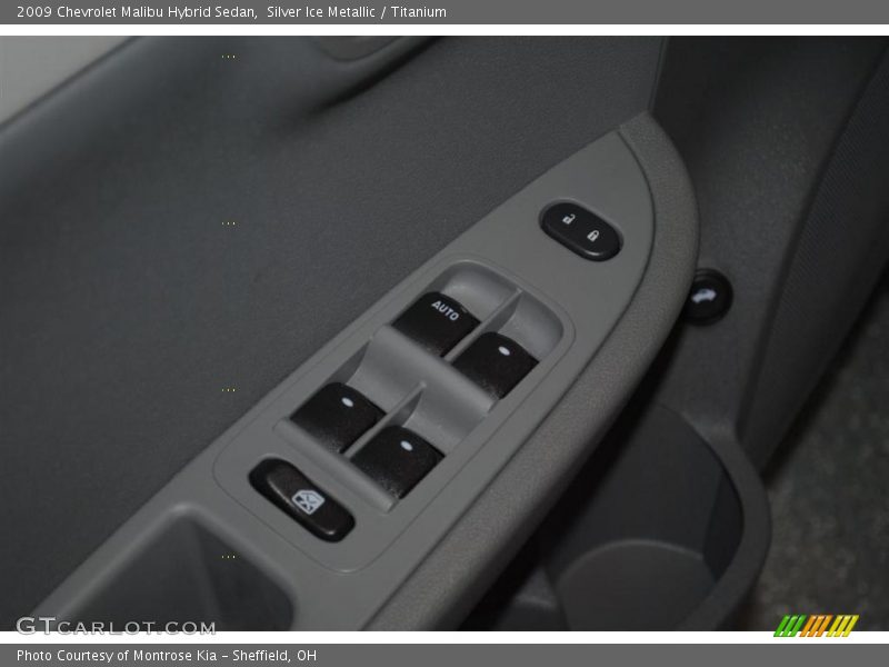 Silver Ice Metallic / Titanium 2009 Chevrolet Malibu Hybrid Sedan