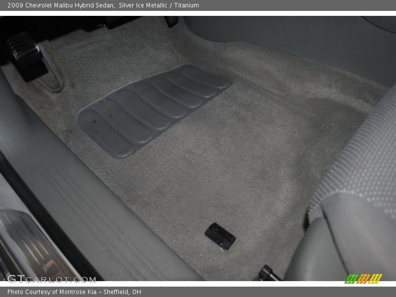 Silver Ice Metallic / Titanium 2009 Chevrolet Malibu Hybrid Sedan