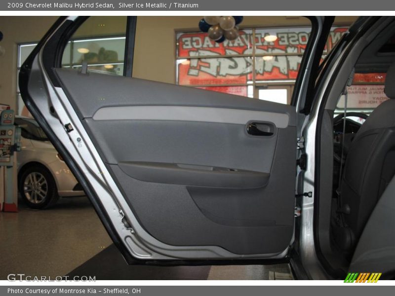 Silver Ice Metallic / Titanium 2009 Chevrolet Malibu Hybrid Sedan
