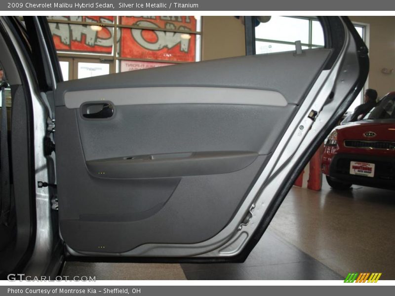 Silver Ice Metallic / Titanium 2009 Chevrolet Malibu Hybrid Sedan