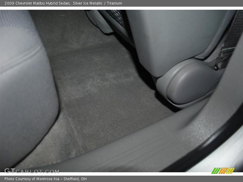 Silver Ice Metallic / Titanium 2009 Chevrolet Malibu Hybrid Sedan