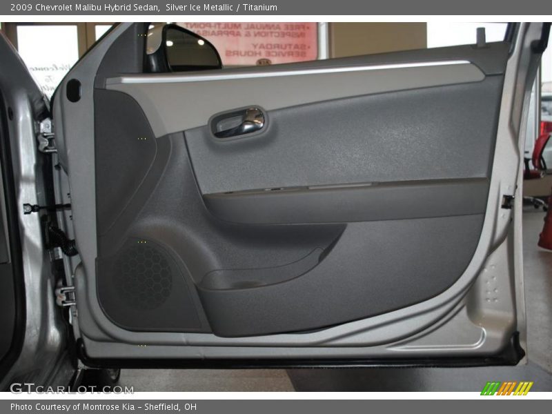 Silver Ice Metallic / Titanium 2009 Chevrolet Malibu Hybrid Sedan