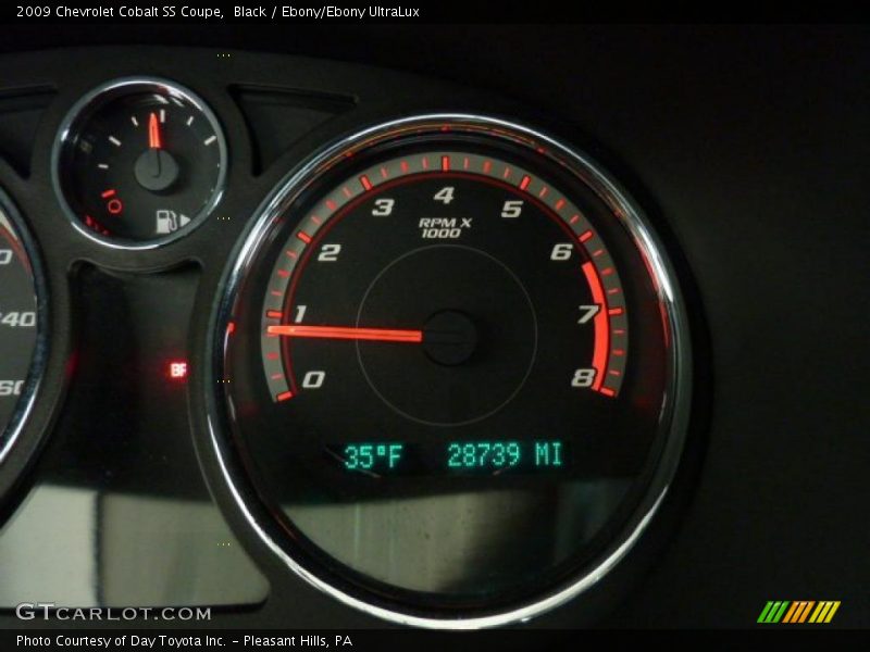 Black / Ebony/Ebony UltraLux 2009 Chevrolet Cobalt SS Coupe
