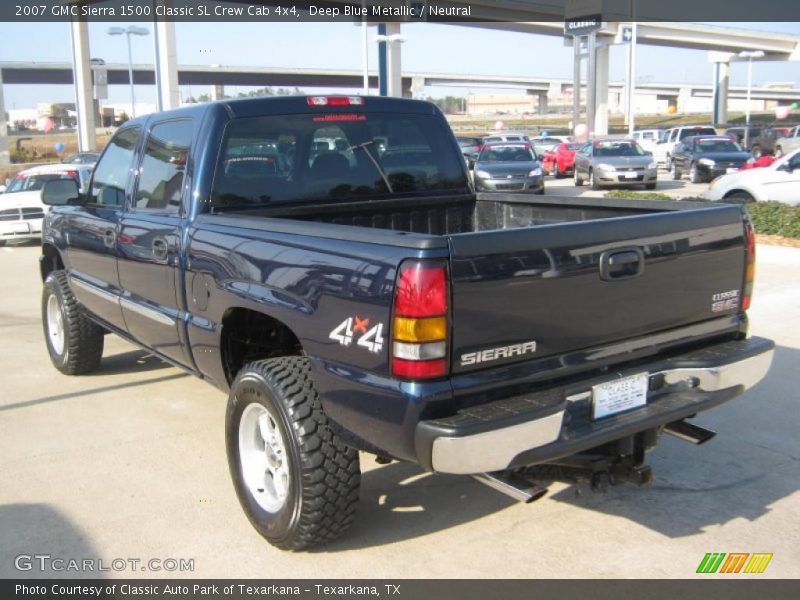 Deep Blue Metallic / Neutral 2007 GMC Sierra 1500 Classic SL Crew Cab 4x4
