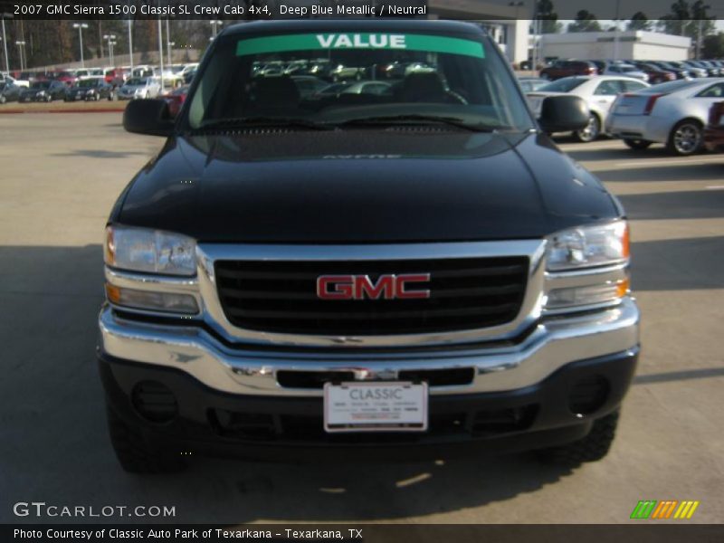 Deep Blue Metallic / Neutral 2007 GMC Sierra 1500 Classic SL Crew Cab 4x4