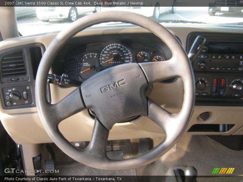 Deep Blue Metallic / Neutral 2007 GMC Sierra 1500 Classic SL Crew Cab 4x4