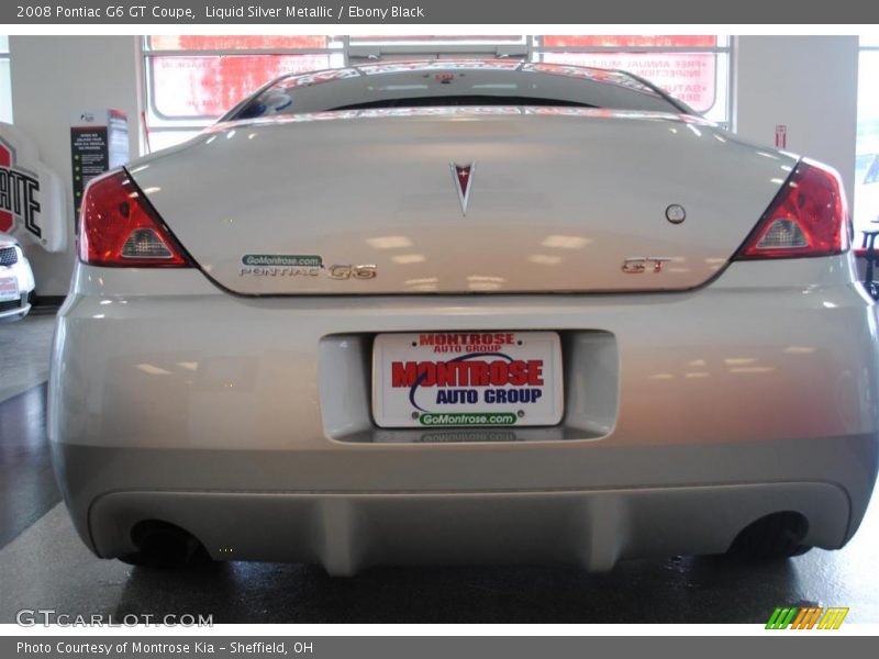 Liquid Silver Metallic / Ebony Black 2008 Pontiac G6 GT Coupe