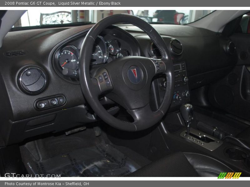 Liquid Silver Metallic / Ebony Black 2008 Pontiac G6 GT Coupe