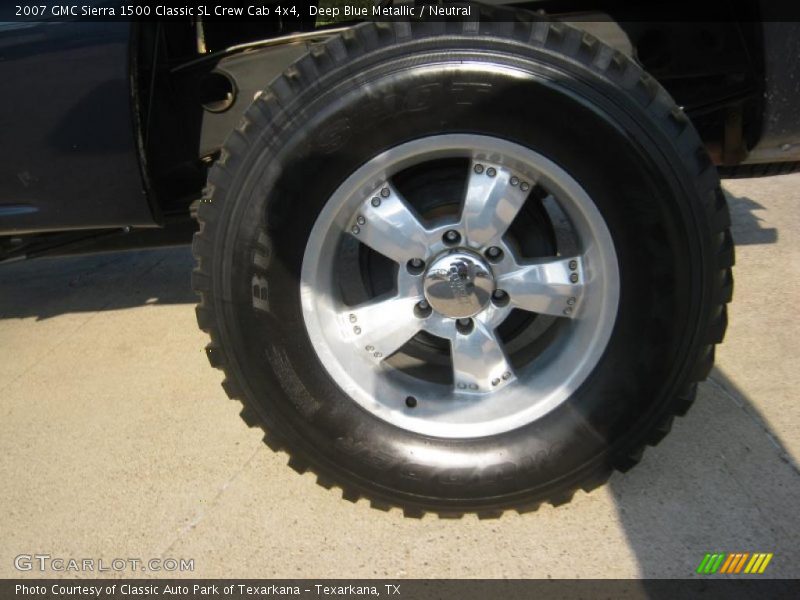 Deep Blue Metallic / Neutral 2007 GMC Sierra 1500 Classic SL Crew Cab 4x4