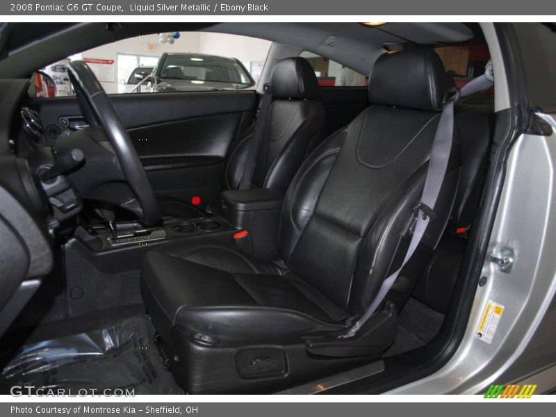 Liquid Silver Metallic / Ebony Black 2008 Pontiac G6 GT Coupe