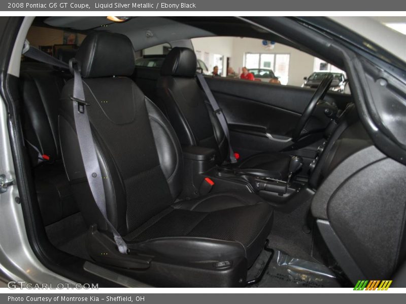 Liquid Silver Metallic / Ebony Black 2008 Pontiac G6 GT Coupe