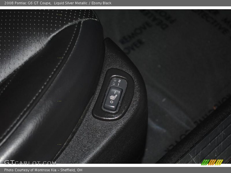 Liquid Silver Metallic / Ebony Black 2008 Pontiac G6 GT Coupe