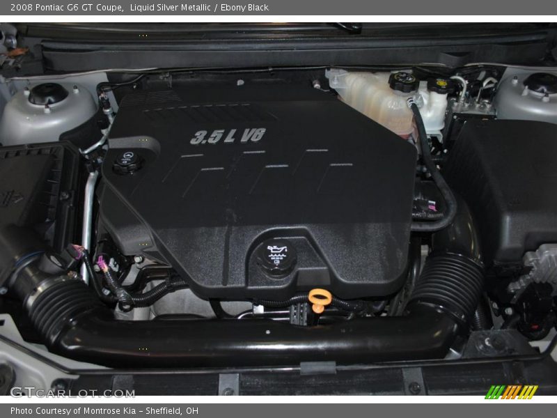Liquid Silver Metallic / Ebony Black 2008 Pontiac G6 GT Coupe