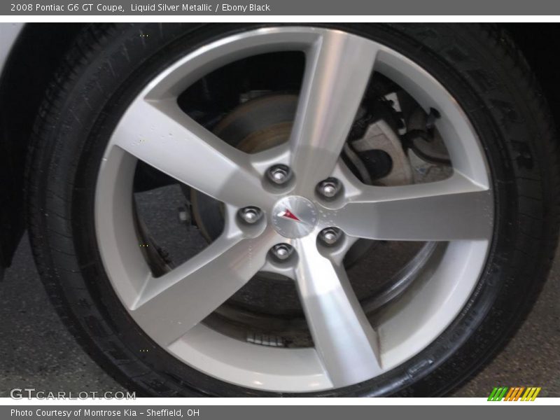 Liquid Silver Metallic / Ebony Black 2008 Pontiac G6 GT Coupe