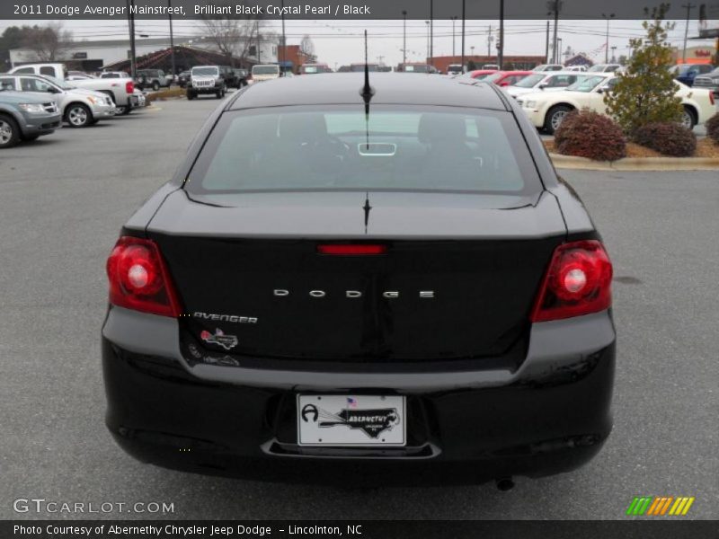 Brilliant Black Crystal Pearl / Black 2011 Dodge Avenger Mainstreet