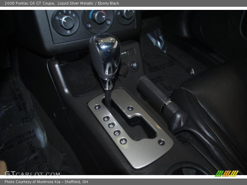 Liquid Silver Metallic / Ebony Black 2008 Pontiac G6 GT Coupe
