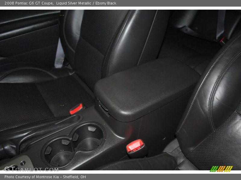 Liquid Silver Metallic / Ebony Black 2008 Pontiac G6 GT Coupe