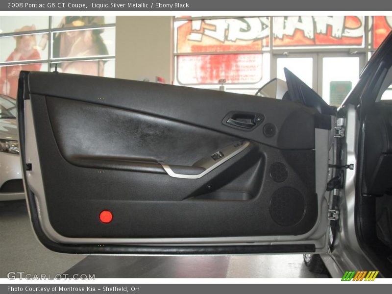 Liquid Silver Metallic / Ebony Black 2008 Pontiac G6 GT Coupe